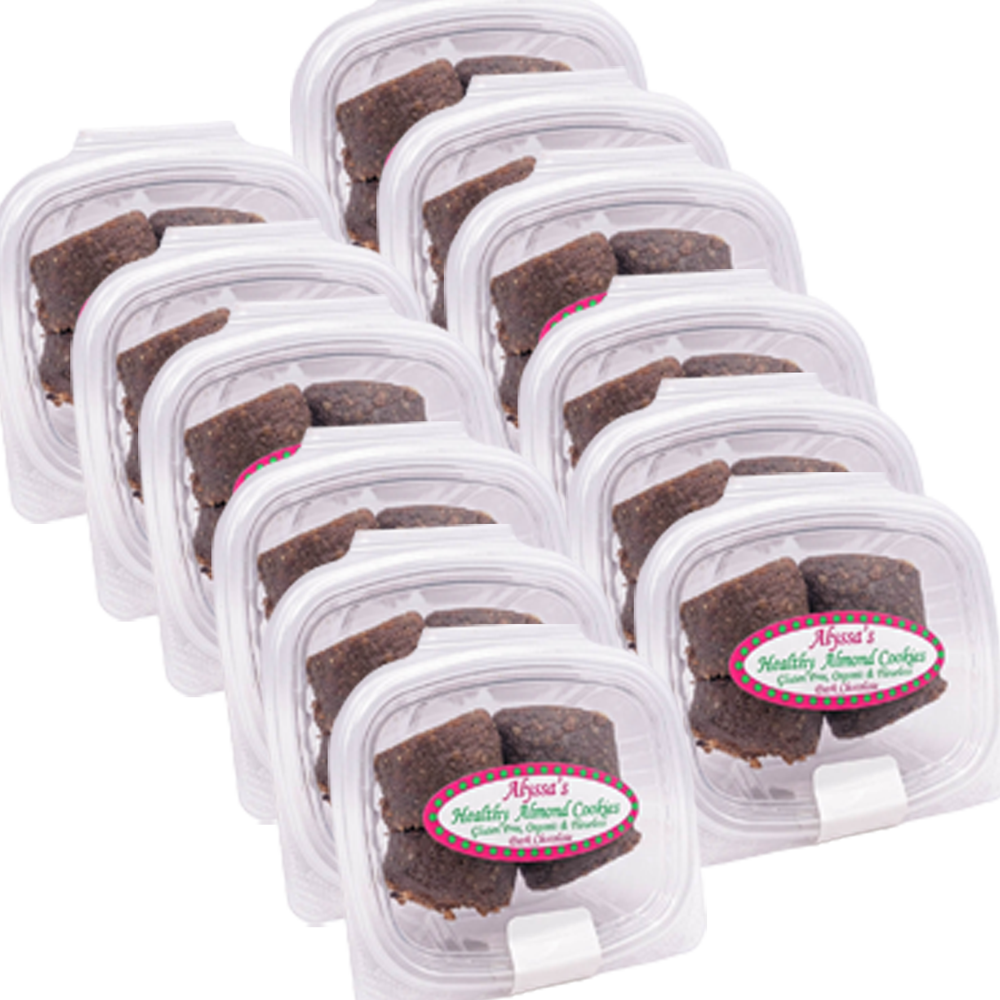 Healthy Dark Chocolate Almond Cookies 12-Pack – Alyssa's Cookies